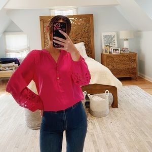 Lilly Pulitzer | Elsa Top With Floral Cutouts